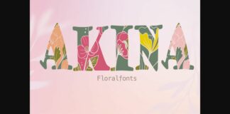 Akina Font Poster 1