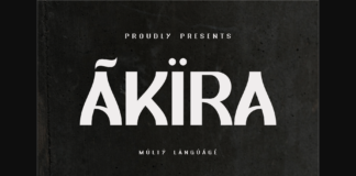 Akira Font Poster 1