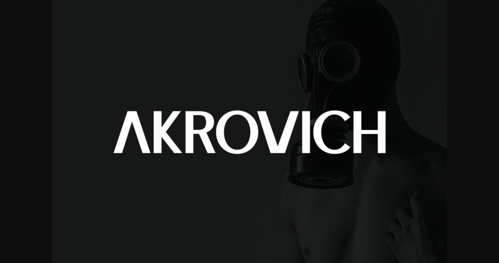 Akrovich Font Poster 3