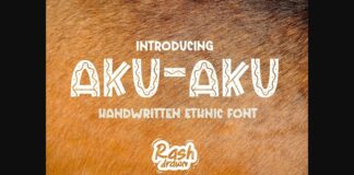 Aku-aku Font Poster 1