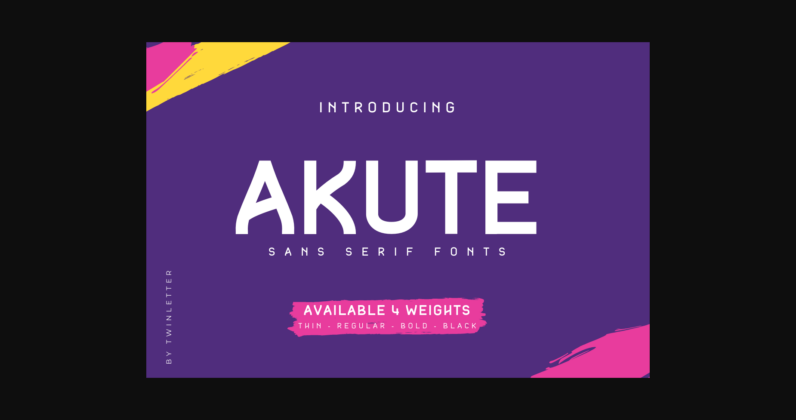 Akute Font Poster 3