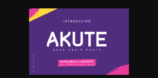 Akute Font Poster 1