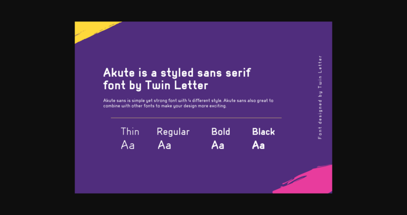 Akute Font Poster 4