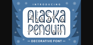 Alaska Penguin Font Poster 1