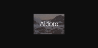 Aldora Font Poster 1