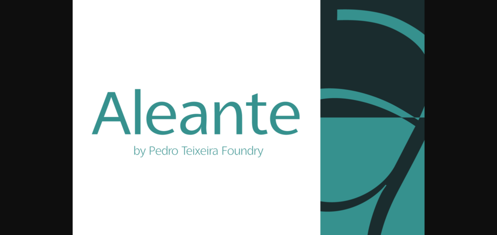 Aleante Font Poster 3