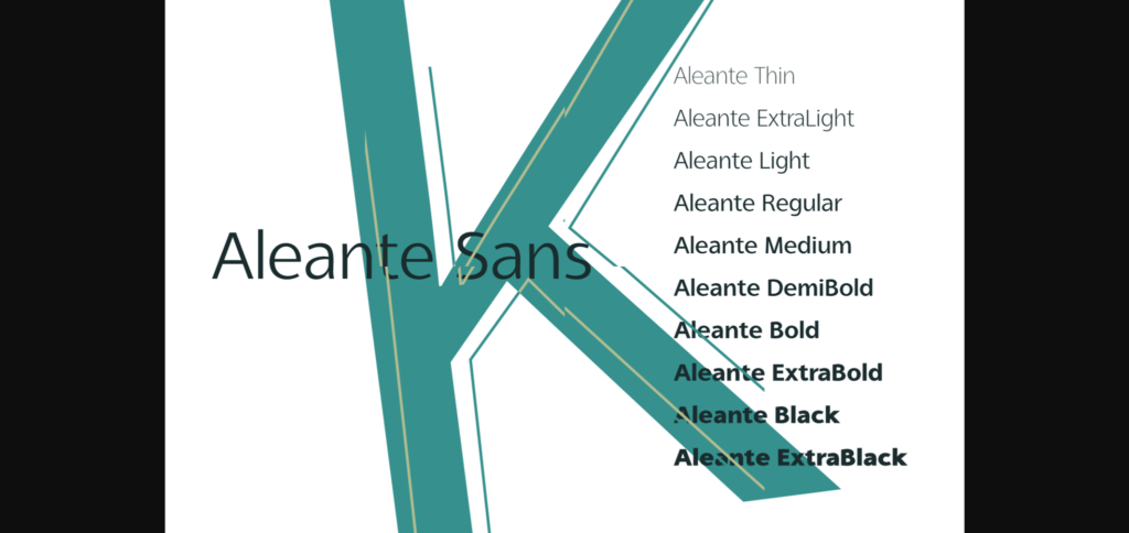 Aleante Font Poster 2