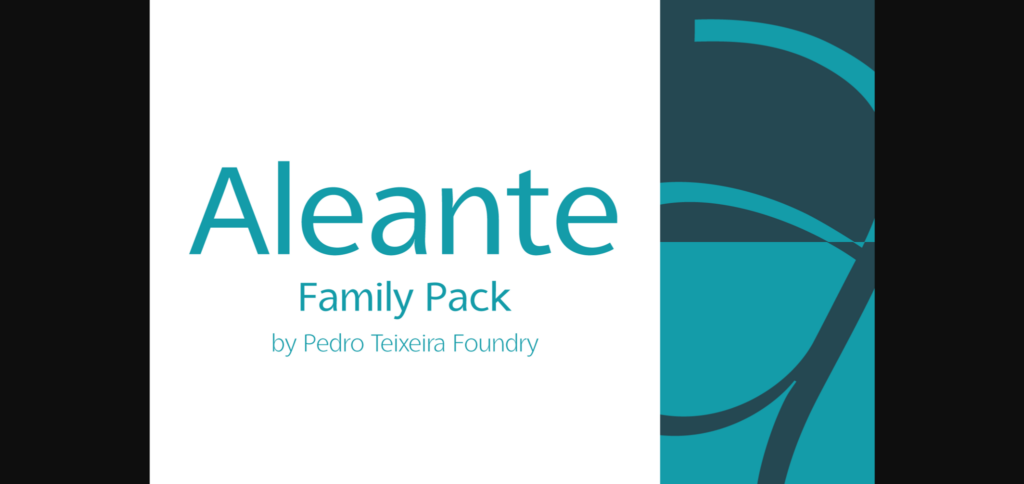 Aleante Font Poster 3