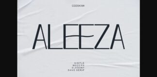 Aleeza Font Poster 1