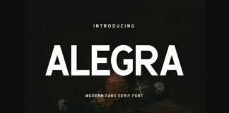 Alegra Font Poster 1