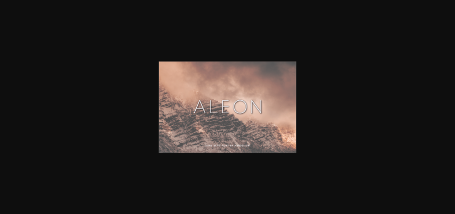 Aleon Font Poster 3