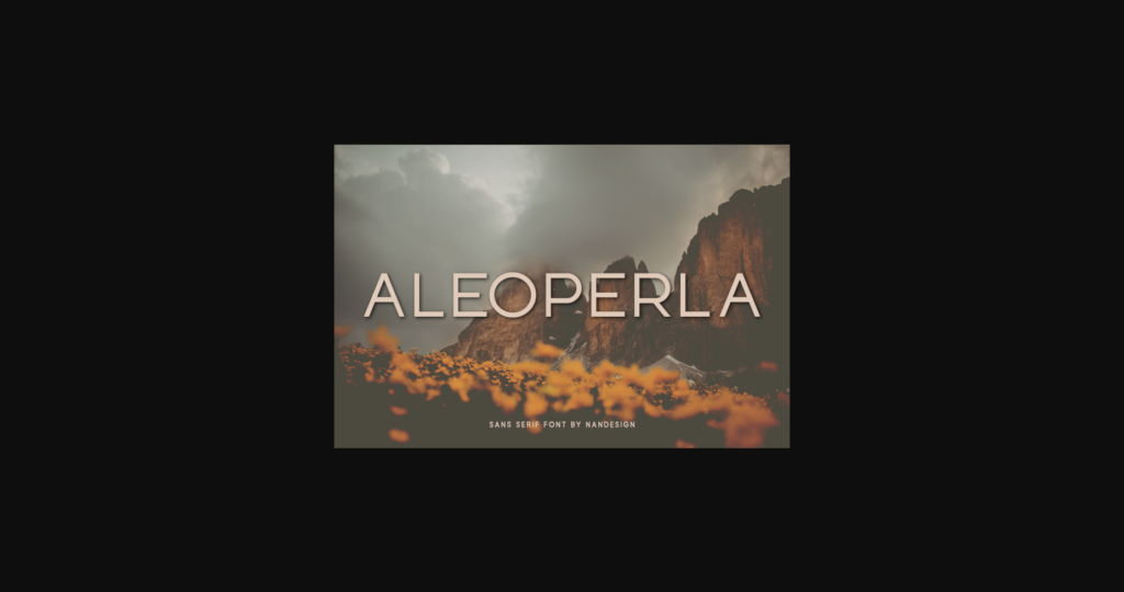 Aleoperla Font Poster 1