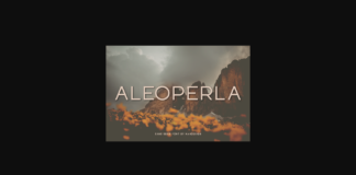 Aleoperla Font Poster 1