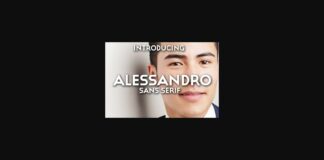 Alessandro Font Poster 1