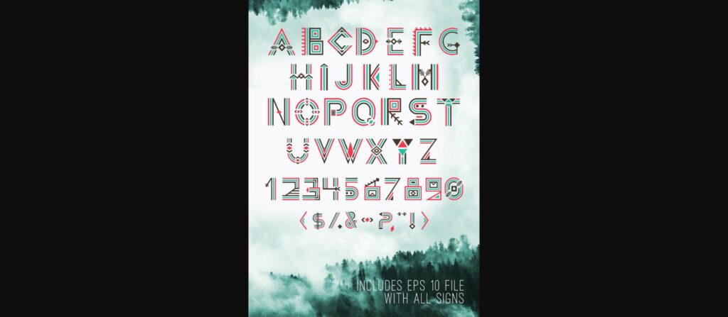 Aleut Font Poster 5