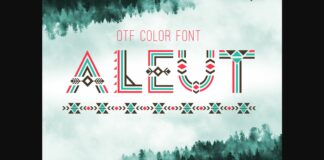 Aleut Font Poster 1