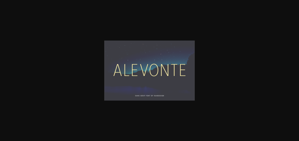 Alevonte Font Poster 3