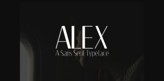 Alex Family Font Poster 1