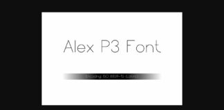 Alex P3 Font Poster 1