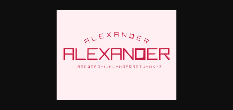 Alexander Font Poster 3