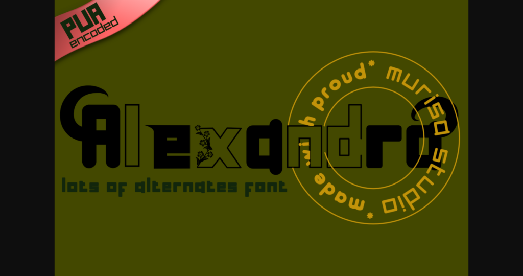 Alexandra Font Poster 3