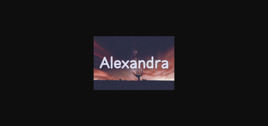 Alexandra Font Poster 1