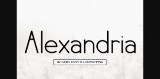 Alexandria Font Poster 1