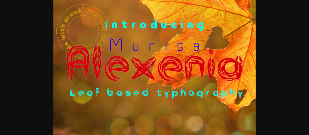 Murisa Alexenia Font Poster 1