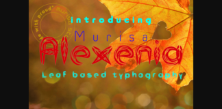 Murisa Alexenia Font Poster 1