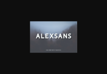 Alexsans Font Poster 1