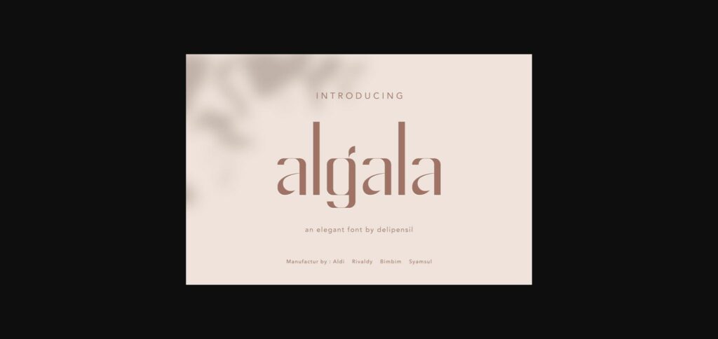 Algala Font Poster 3
