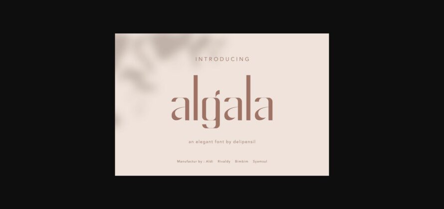 Algala Font Poster 3