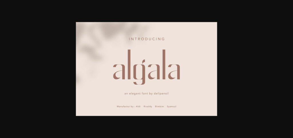 Algala Font Poster 1