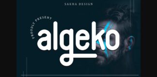 Algeko Font Poster 1