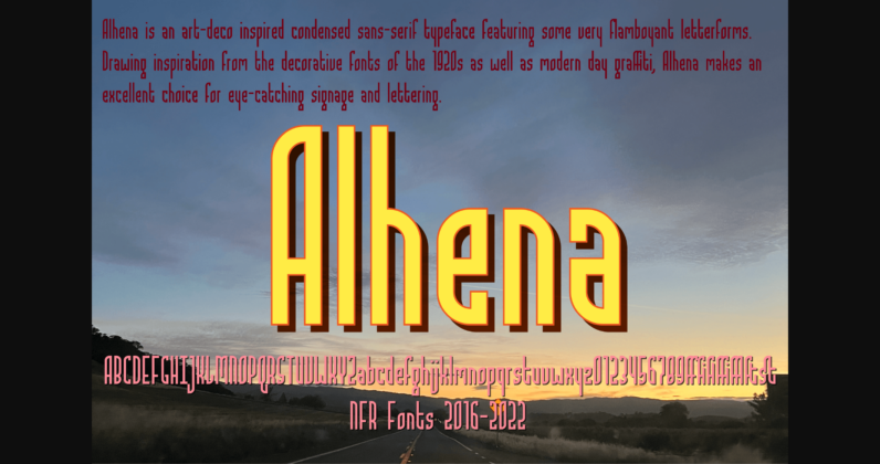 Alhena Font Poster 3