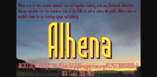 Alhena Font Poster 1