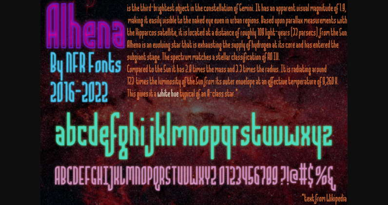 Alhena Font Poster 4