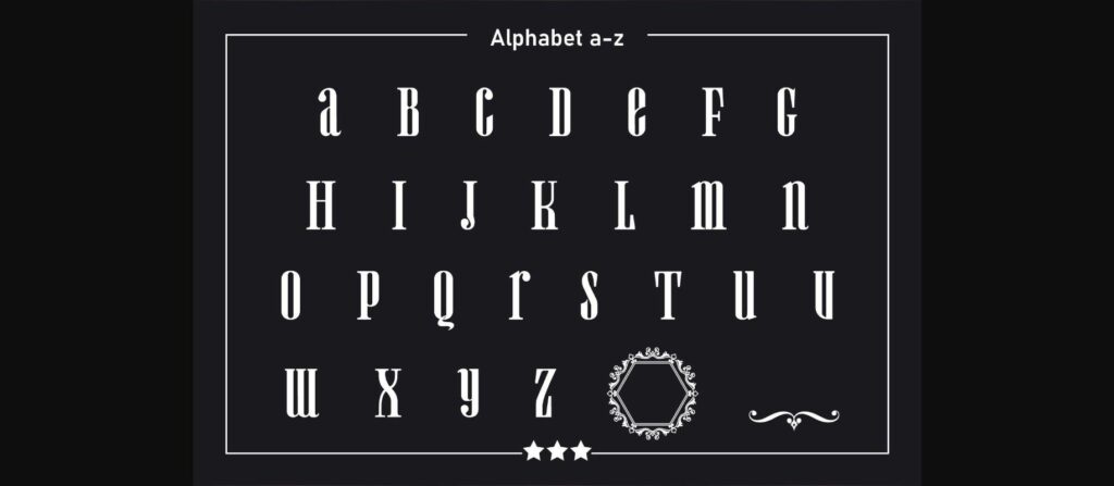 Alice Monogram Font Poster 5