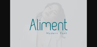 Aliment Font Poster 1