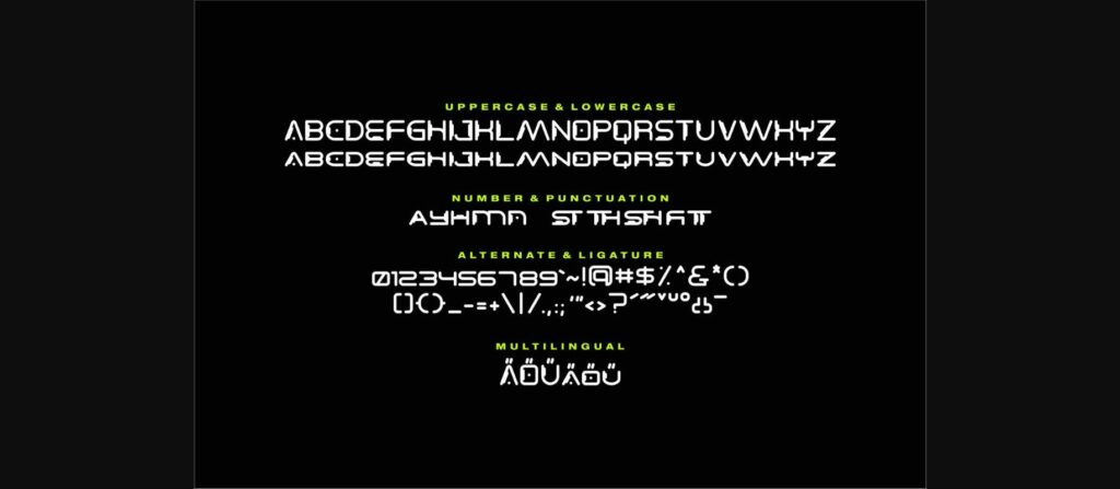 Alioth Font Poster 8