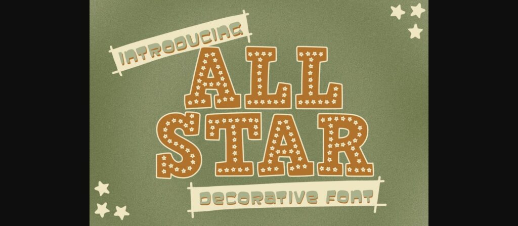 All Star Font Poster 3