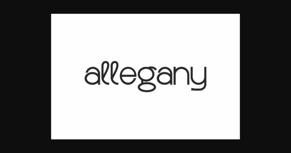 Allegany Font Poster 3