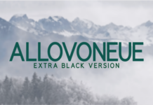 Allovoneue Extra Black Font