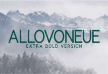 Allovoneue Extra Bold Font