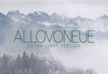 Allovoneue Extra Light Font