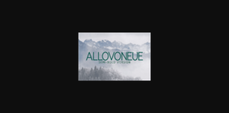 Allovoneue Semi-Bold Font Poster 1