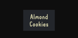 Almond Cookies Font Poster 1