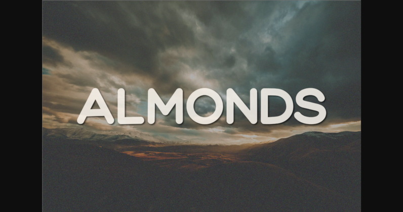 Almonds Font Poster 1