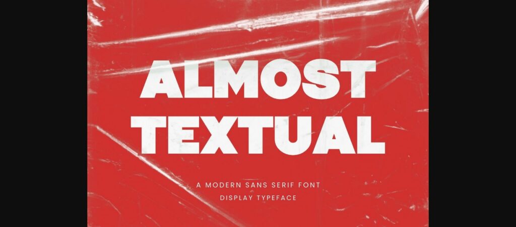 Almost Textual Font Poster 3