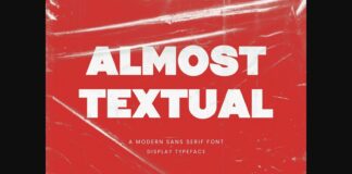 Almost Textual Font Poster 1